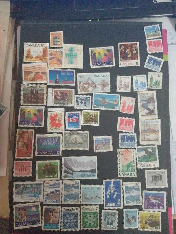 Canada mix of stamps x 51