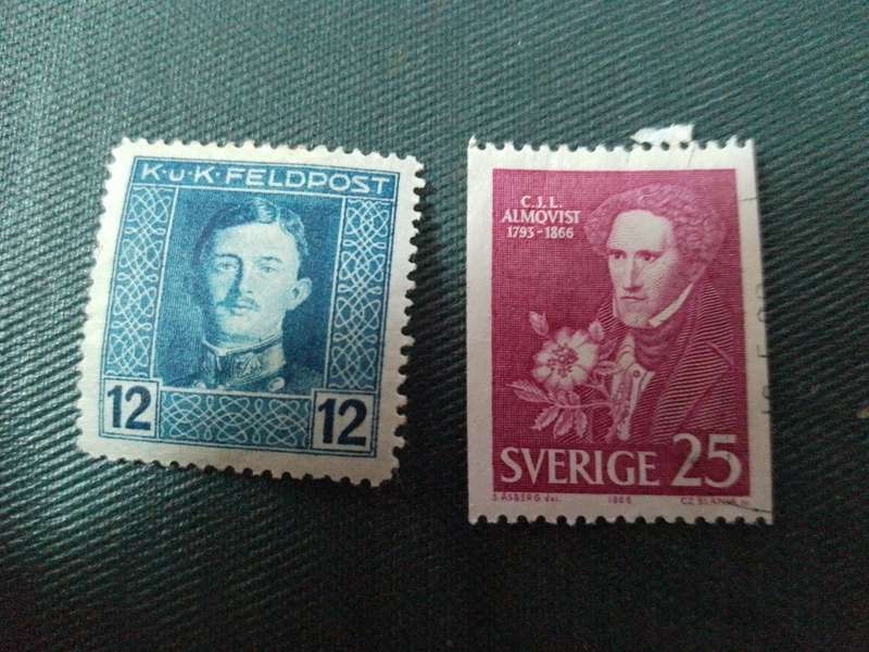 Austria K.U.K. field post stamp Sweden sverige 25 stamp