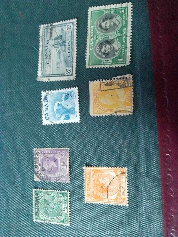 Canada Malaya Burma stamps