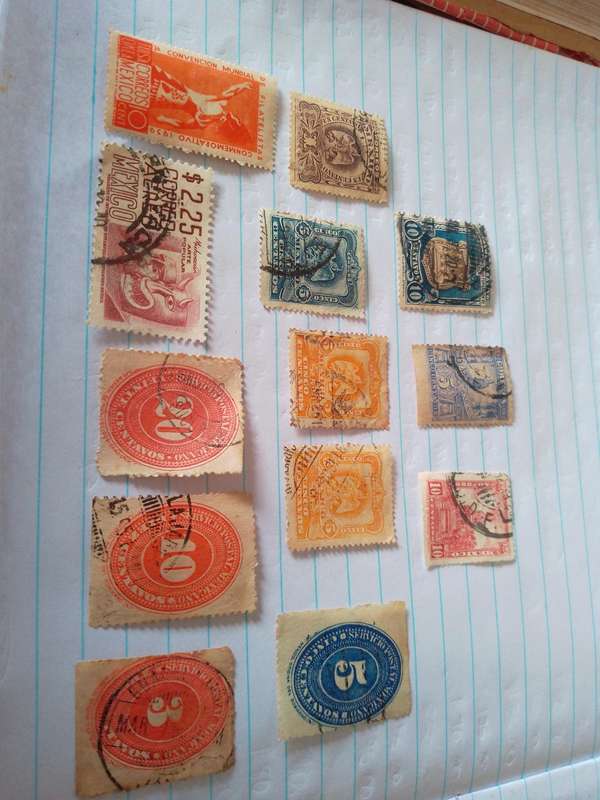 Mexico mix of stamps
