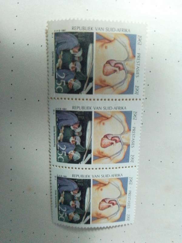 South Africa 1st heart transplant stamps