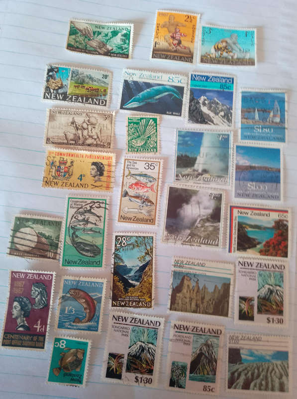 New Zealand stamp mix