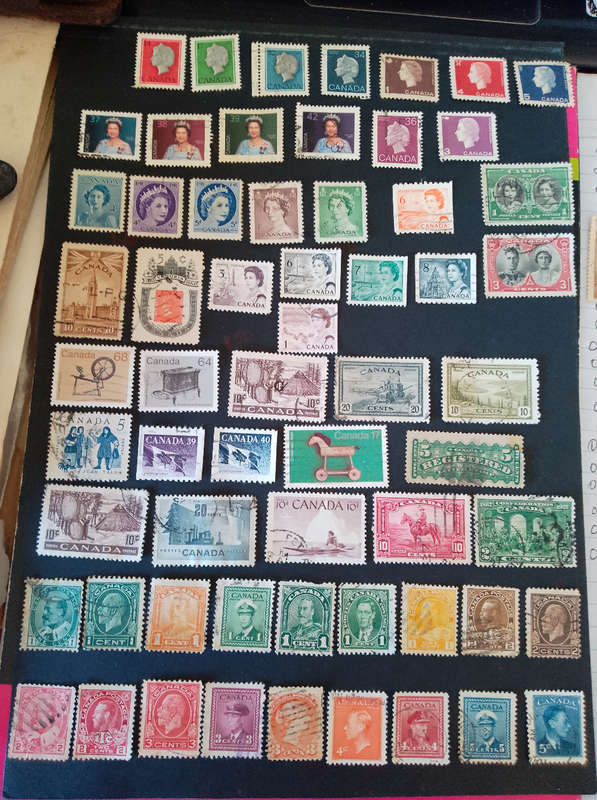 Vintage Canada stamps