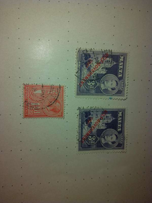 Malta stamps 11/2 d. And 3d