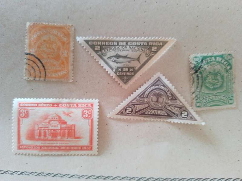 Costa Rica stamps x 5