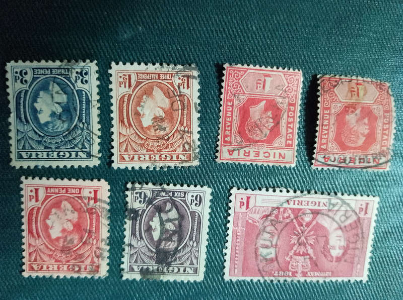 Nigeria stamps x 7