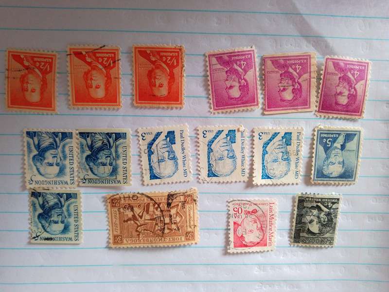 USA Stamps x 16