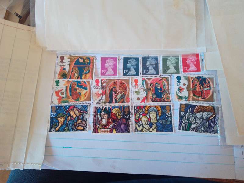 Great Britain stamps mix Xmas QE11