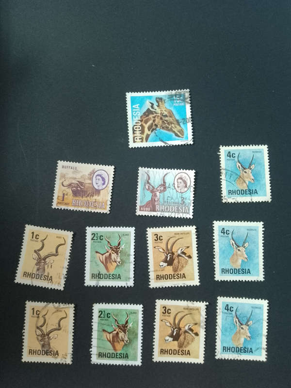 Rhodesia stamps x 12