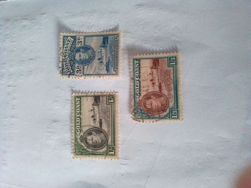 Gold Coast stamps x 3