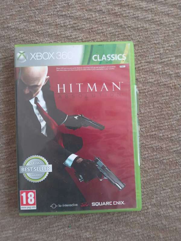 Hitman Absolution Xbox 360 game.