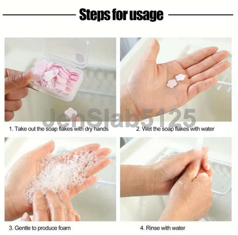 PACK OF X 100 MINI PAPER FLOWER HAND SOAP