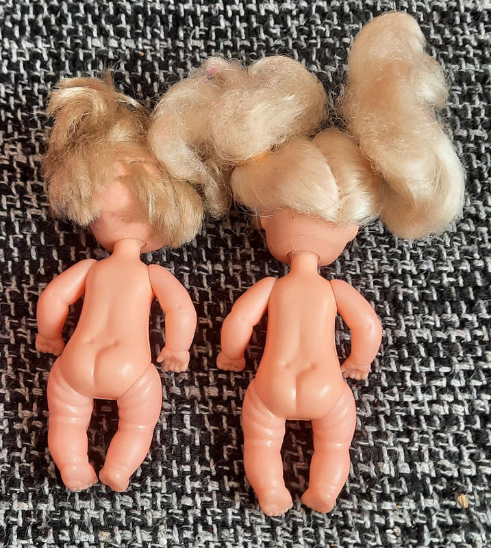 90s vintage Petra doll twins