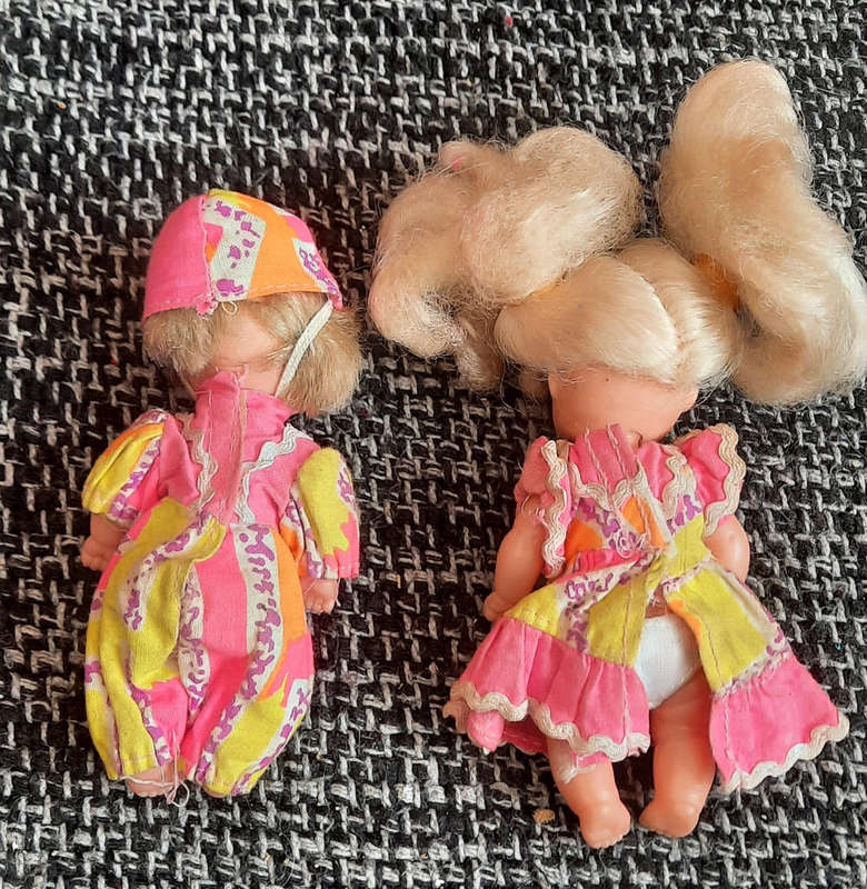 90s vintage Petra doll twins