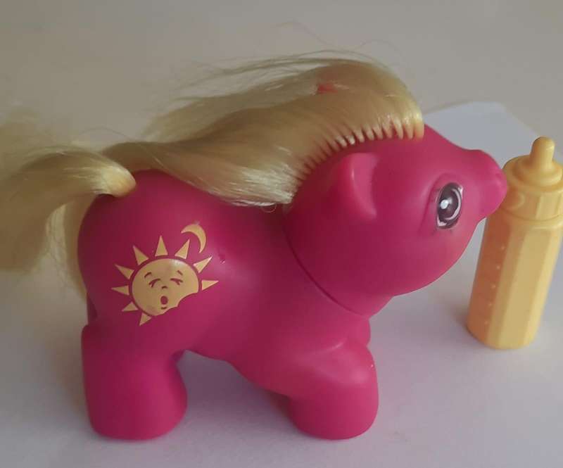 Vintage My little Pony G1 Rare Sunset Baby