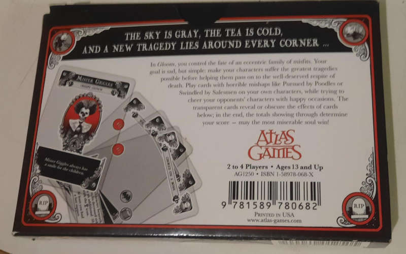 Gloom 1st Edition Card Game