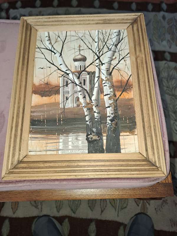 Pokrov Church on Nerli river, by Makarov, 1996 on Beechwood Bark