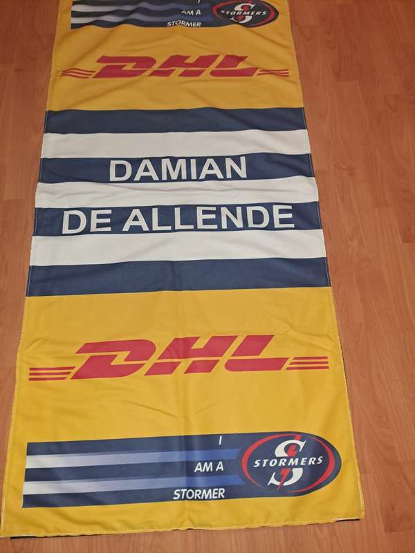 Damian De Allende Locker Room Banner