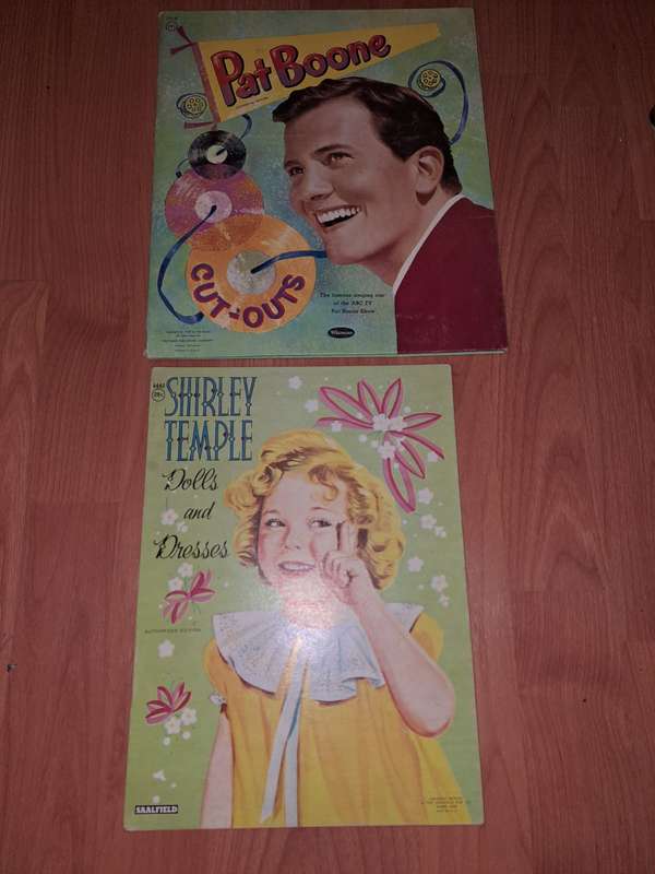 Pat Boone and Shirley Temple cut-outs, from way back....