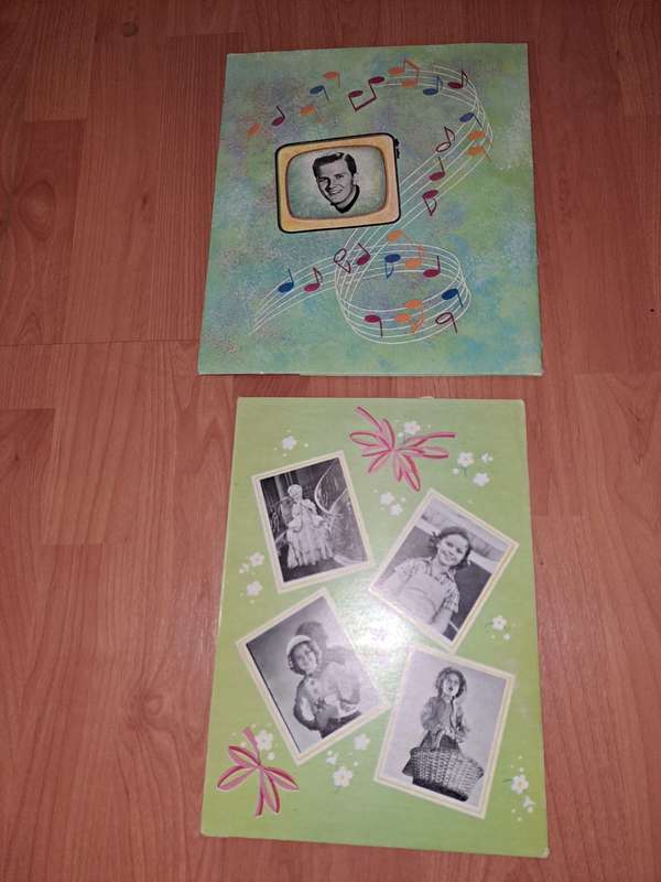 Pat Boone and Shirley Temple cut-outs, from way back....