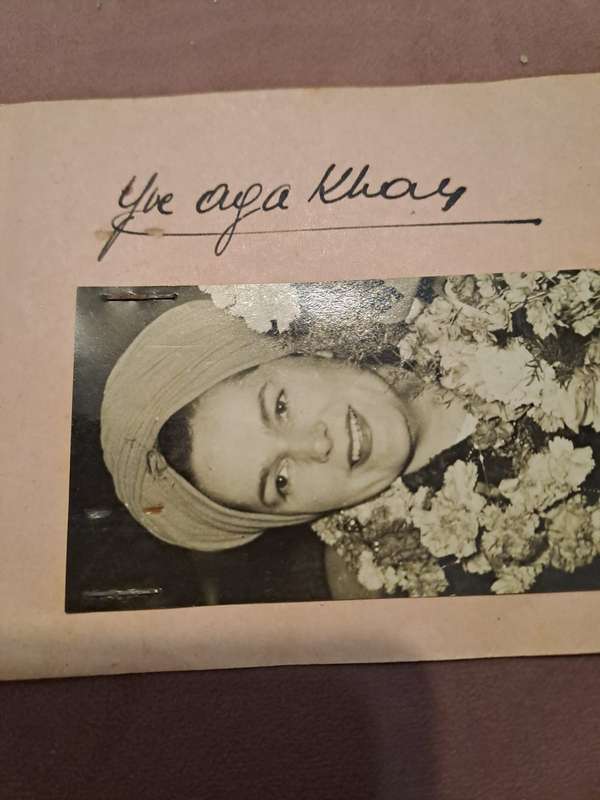 The Begum Aga Khan,original autograph