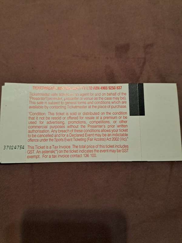 Boxing Day Cricket Test 26 December 2008 (JP Duminy 166) ticket