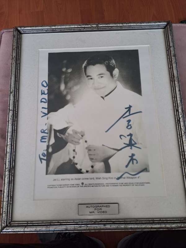 Jet Li original autograph, actor, martial art expert