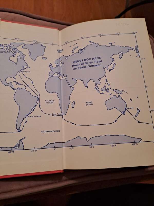 Sailing, Reed in the Wind, 184 pages signed by Bertie Reed, Hardcover
