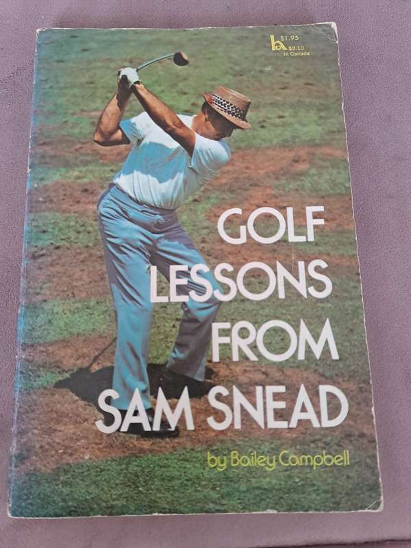 Sam SNEAD, legendary Golfer, original autograph & Book: Golf Lessons from Sam Snead