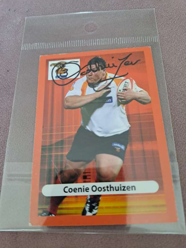 Coenie Oosthuizen, Springbok original signature