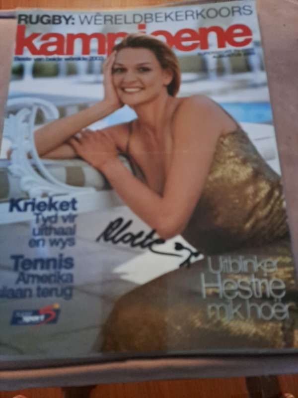 High Jumper Hestrie Cloete original signature (laminated)