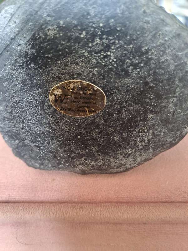 Original Wolf, Soap Stone, Inuit Mother and child sculpture