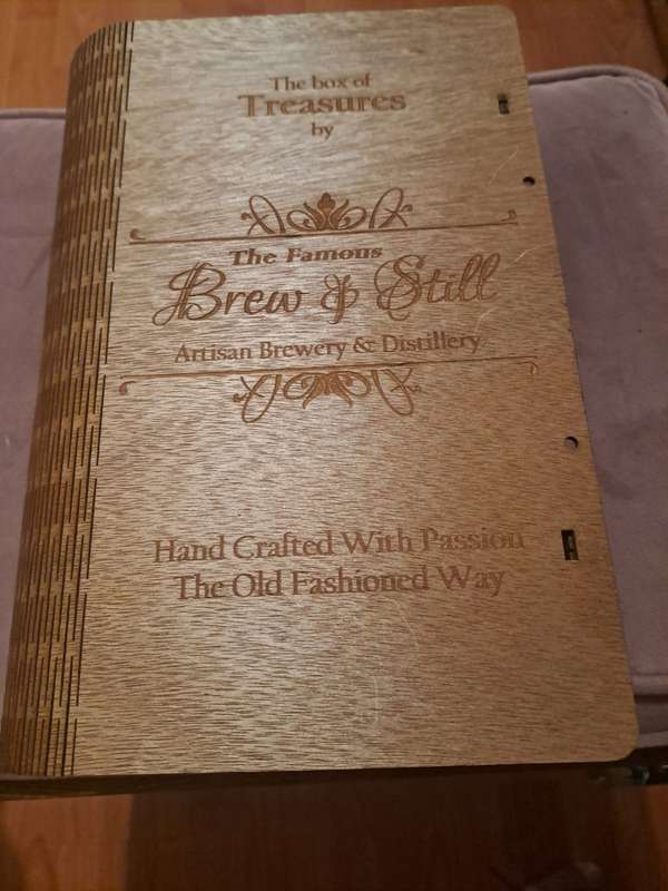 The Box of Treasures, Brew and Still Artisan Brewery & Distillery, 2 beers, 1 gin, 1 whisky