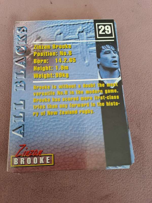 24 x All Blacks Tri Nations cards, 95/96 era