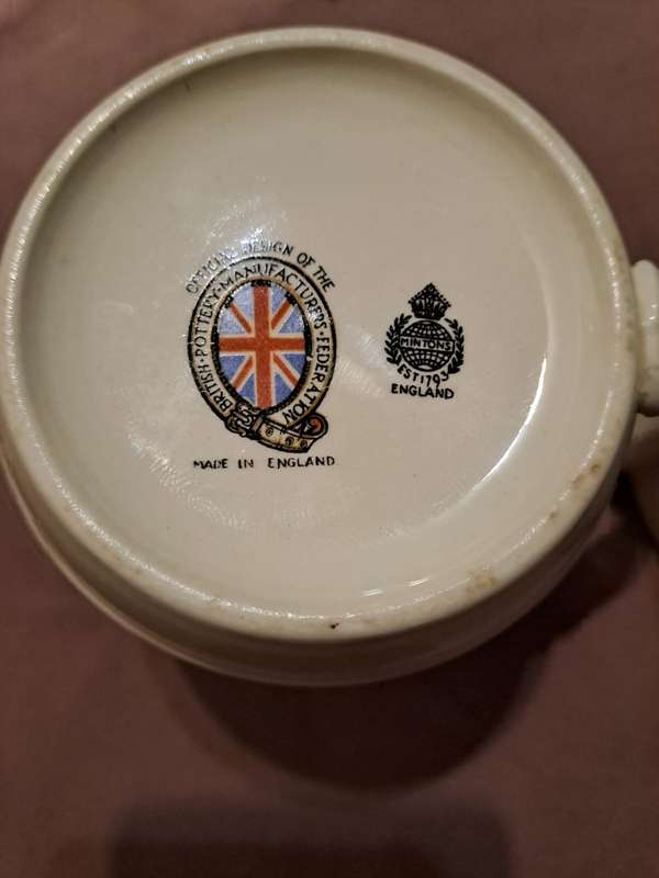 2 x Coronation mugs King George VI and Elizabeth Booths 1937