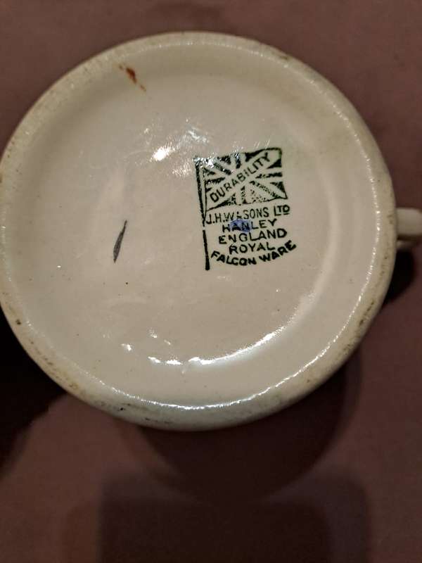2 x Coronation mugs King George VI and Elizabeth Booths 1937