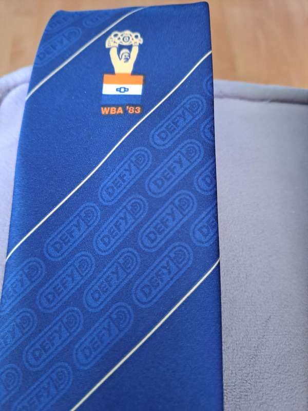 Gerrie Coetzee/Big John Tate WBA boxing fight, 2 x commemorative ties