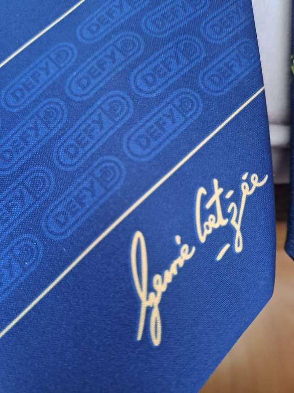 Gerrie Coetzee/Big John Tate WBA boxing fight, 2 x commemorative ties