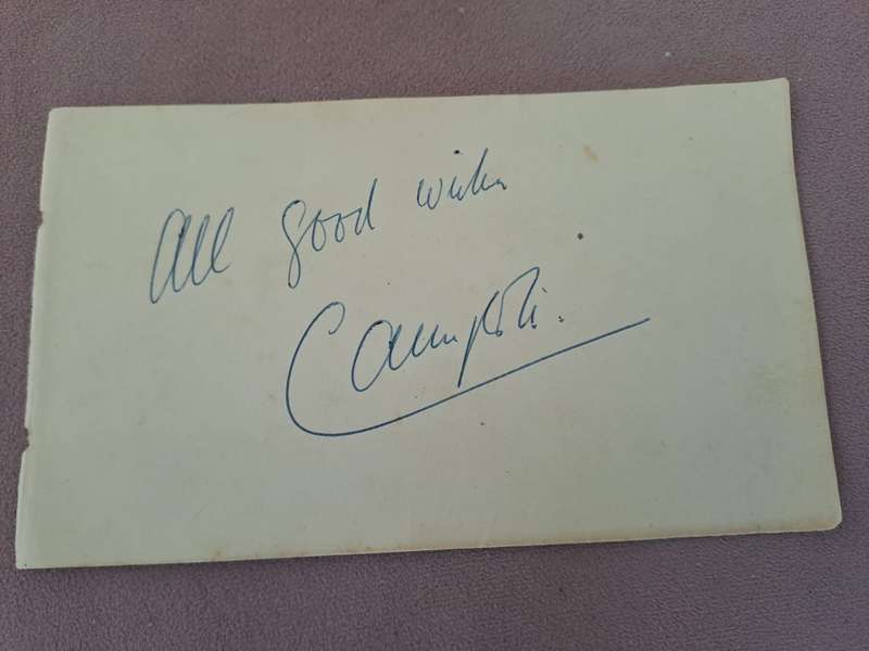 Alfredo Campoli, famed violinist, original signature