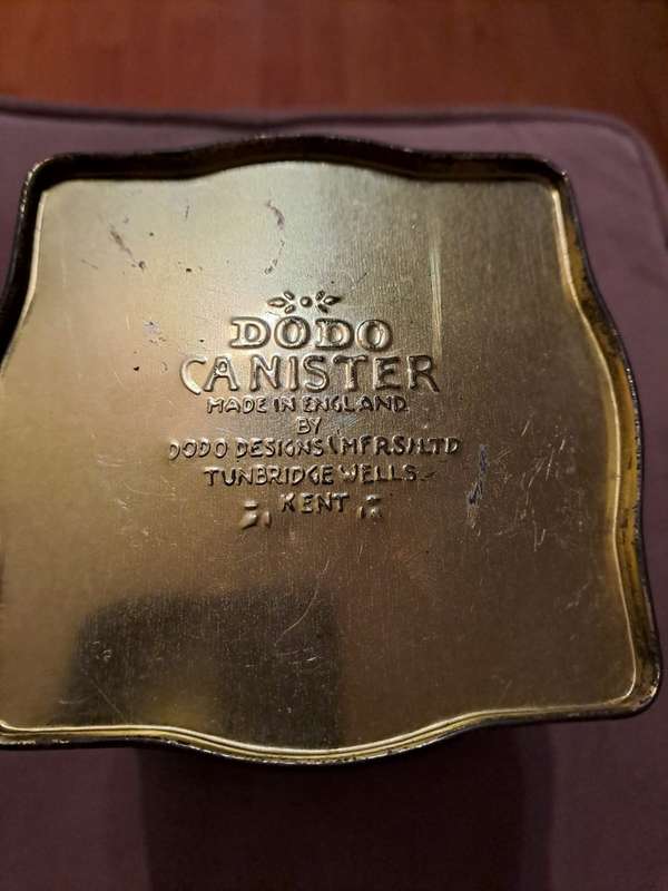 Dodo Canister Tea tin container, Kent, England