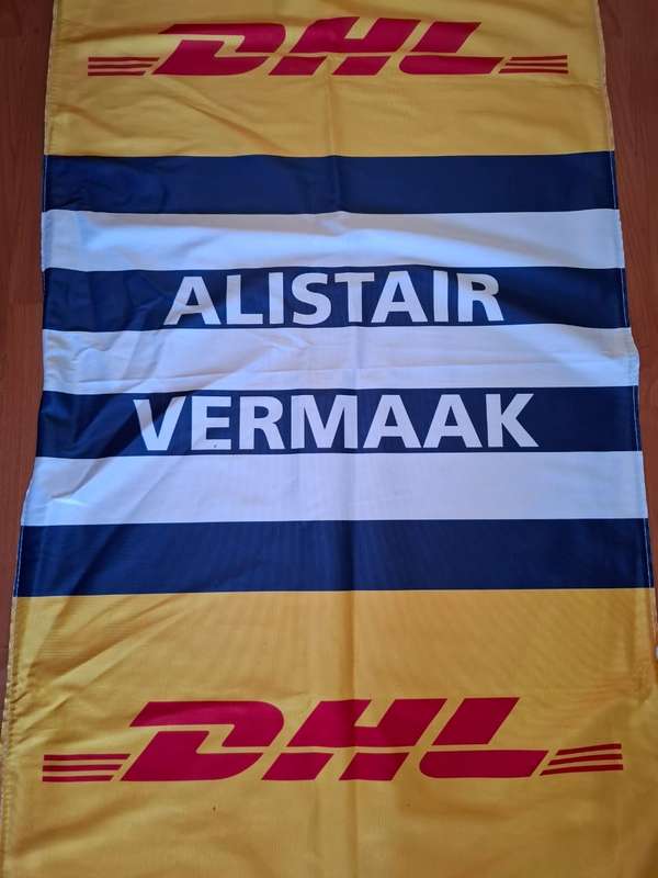 Alistair Vermaak rugby locker sign