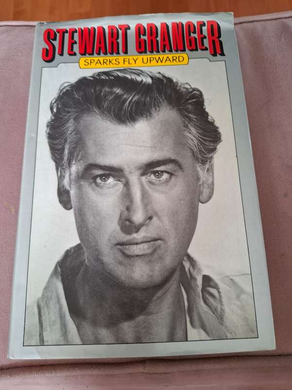 Stewart Granger, actor autobiography, signed, 416 pages (plus card with photo)