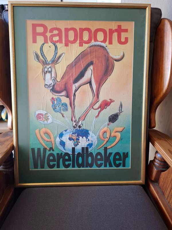 Rugby World Cup 95 Rapport framed