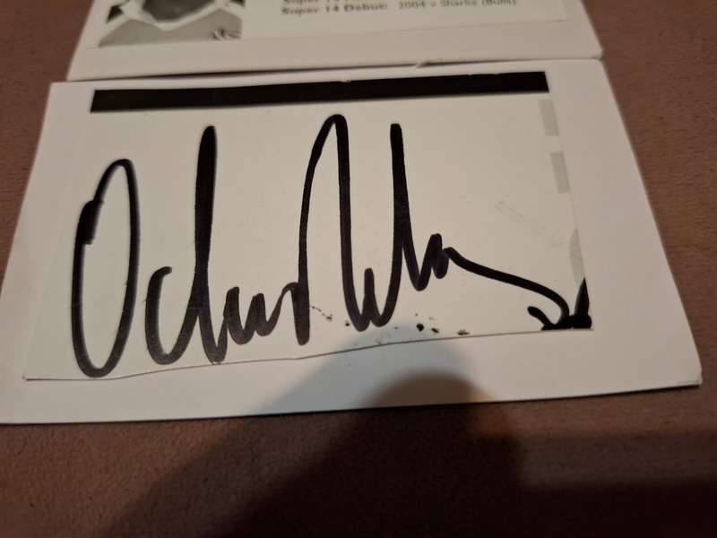 Odwa Ndungane Springbok rugby wing original autograph