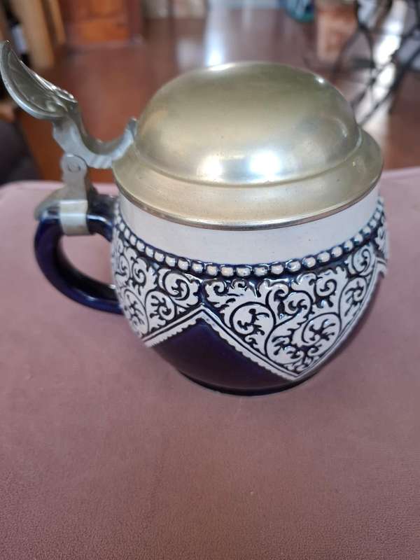 Art Deco, Lidded German Beer Stein