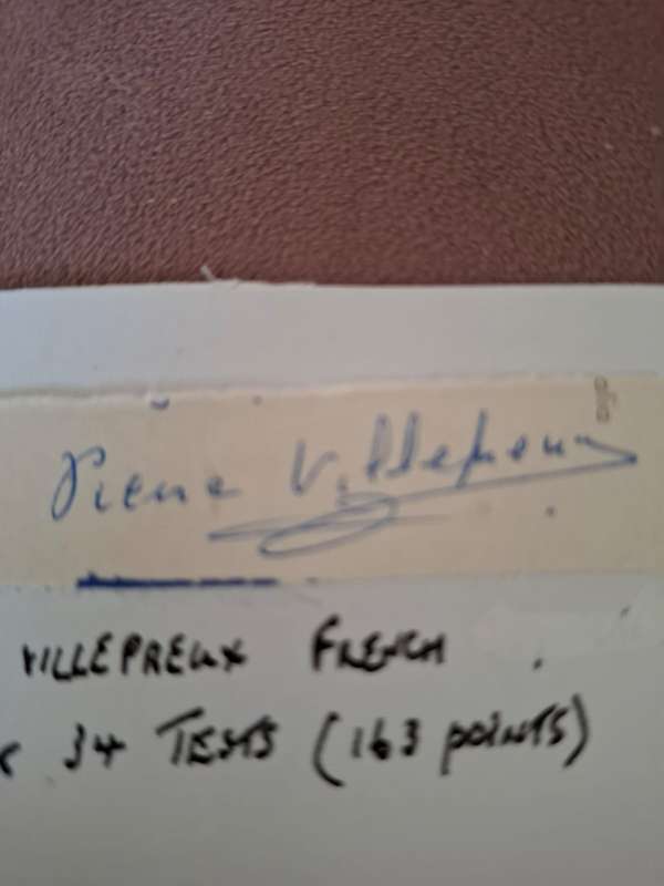 French Rugby Legend Pierre Villepreux (fullback) original signature