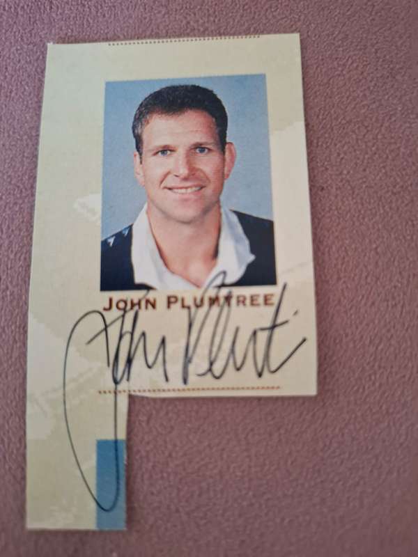 Rugby, John Plumtree original signature