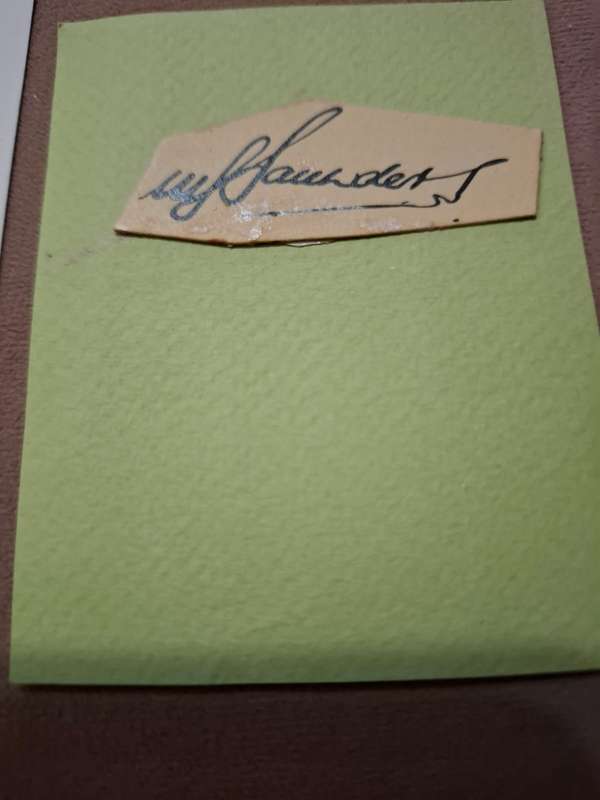 Rugby, Springbok no 290, Cowboy Saunders original autograph