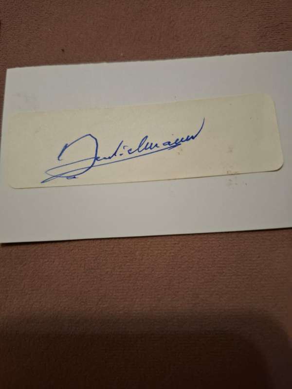 Rugby, Springbok no 300, Ernst Dinkelman original autograph