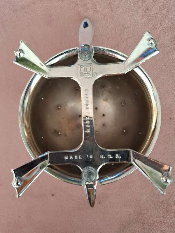"Mock Turtle" Chrome toothpick/appetizer holder by Irwinware